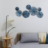 Kézzel festett dekoratív fém falkiegészítő, 79 x 35 cm | 100% fém, 0,8 mm vastagság | Egyedi színváltozatok a stílusos lakberendezéshez