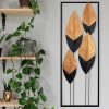 Kézzel festett dekoratív fém falkiegészítő, 32 x 5 x 90 cm | 100% fém, 0,8 mm vastagság | Egyedi műalkotás lakberendezéshez, élénk színek és textúrák