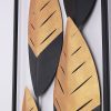 Kézzel festett dekoratív fém falkiegészítő, 32 x 5 x 90 cm | 100% fém, 0,8 mm vastagság | Egyedi műalkotás lakberendezéshez, élénk színek és textúrák