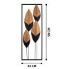 Kézzel festett dekoratív fém falkiegészítő, 32 x 5 x 90 cm | 100% fém, 0,8 mm vastagság | Egyedi műalkotás lakberendezéshez, élénk színek és textúrák