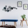Kézzel festett dekoratív fém falkiegészítő, 90 x 8 x 42 cm | 100% fém, 0,8 mm vastagság | Egyedi színváltozatok a stílusos lakberendezéshez