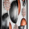 Kézzel festett dekoratív fém faltartozék, 55 x 55 cm, 100% fém (0,8 mm) | Egyedi színváltozatok a stílusos lakberendezéshez | Elegáns és tartós