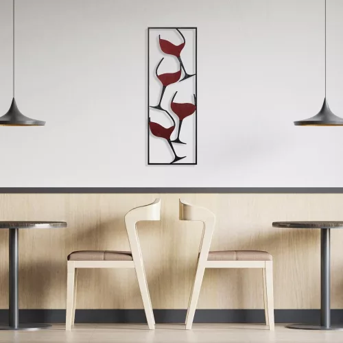 Pictat manual metal accesoriu decorativ, 32 x 5 x 90 cm | 100% metal, 0,8 mm grosime | unic variații de culoare a pentru amenajare interioară elegantă