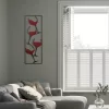 Pictat manual metal accesoriu decorativ, 32 x 5 x 90 cm | 100% metal, 0,8 mm grosime | unic variații de culoare a pentru amenajare interioară elegantă