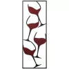 Pictat manual metal accesoriu decorativ, 32 x 5 x 90 cm | 100% metal, 0,8 mm grosime | unic variații de culoare a pentru amenajare interioară elegantă