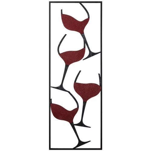 Pictat manual metal accesoriu decorativ, 32 x 5 x 90 cm | 100% metal, 0,8 mm grosime | unic variații de culoare a pentru amenajare interioară elegantă