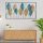 Elegáns dekoratív fém falkiegészítő, 115 x 3 x 60 cm | 100% fém (0,8 mm) | Kézzel festett, egyedi design, tökéletes a lakberendezés és a művészet szerelmeseinek