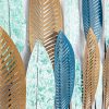 Elegáns dekoratív fém falkiegészítő, 115 x 3 x 60 cm | 100% fém (0,8 mm) | Kézzel festett, egyedi design, tökéletes a lakberendezés és a művészet szerelmeseinek