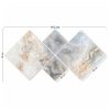 Elegáns Dekoratív MDF festmények (4 db), 100% MDF, UV Nyomtatott | 40x40 cm (2) és 20x20 cm (2) | Teljes méret: 60x115 cm | Egyszerű falakasztó kétoldalas ragasztószalaggal
