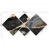 Elegáns Dekoratív MDF festmények (4 db), 100% MDF, UV Nyomtatott | 40x40 cm (2) és 20x20 cm (2) | Teljes méret: 60x115 cm | Egyszerű falakasztó kétoldalas ragasztószalaggal