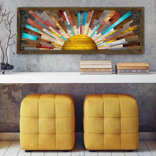 Elegáns dekoratív keretes MDF festmény, 40 x 120 cm | 100% UV nyomtatott, fenyőfa keret (3,5 cm) | Tökéletes lakberendezési és modern terek számára