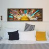 Elegáns dekoratív keretes MDF festmény, 40 x 120 cm | 100% UV nyomtatott, fenyőfa keret (3,5 cm) | Tökéletes lakberendezési és modern terek számára