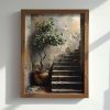 Elegáns dekoratív keretes MDF festmény, 35 x 47 x 3,5 cm | 100% MDF (3 mm) és luc váz | Tökéletes lakberendezéshez és modern esztétikához