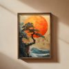 Elegáns dekoratív keretes MDF festmény, 35 x 47 x 3,5 cm | 100% MDF (3 mm) és luc váz | Tökéletes lakberendezéshez és modern esztétikához