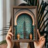 Elegáns dekoratív keretes MDF festmény, 35 x 47 x 3,5 cm | 100% MDF és fenyőfa keret | UV-nyomtatott műalkotás stílusos lakberendezéshez