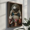 Elegáns dekoratív keretes MDF festmény, 35 x 47 x 3,5 cm | 100% MDF és fenyőfa keret | UV-nyomtatott műalkotás stílusos lakberendezéshez