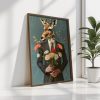 Elegáns dekoratív keretes MDF festmény, 35 x 47 x 3,5 cm | 100% MDF és fenyőfa keret | UV-nyomtatott műalkotás stílusos lakberendezéshez