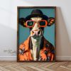 Elegáns dekoratív keretes MDF festmény, 35 x 47 x 3,5 cm | 100% MDF és fenyőfa keret | UV-nyomtatott műalkotás stílusos lakberendezéshez
