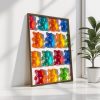 Elegáns dekoratív keretes MDF festmény, 35 x 47 x 3,5 cm | 100% MDF és fenyőfa keret | UV-nyomtatott műalkotás stílusos lakberendezéshez