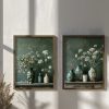 Elegáns dekoratív keretes MDF festmények (2 db), 35 x 47 x 3,5 cm | 100% MDF és luc váz | Tökéletes lakberendezéshez és modern esztétikához