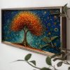 Elegáns dekoratív keretes MDF festmény, 60 x 120 x 3,5 cm | 100% MDF (3 mm) és luc váz | Tökéletes lakberendezéshez és modern esztétikához