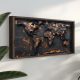 Elegáns dekoratív keretes MDF festmény, 60 x 120 x 3,5 cm | 100% MDF és luc váz | UV-nyomtatott műalkotás modern lakberendezéshez és esztétikus terekhez