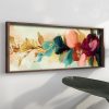 Elegáns dekoratív keretes MDF festmény, 40 x 120 x 3,5 cm | 100% MDF és fenyőfa keret | UV-nyomtatott művészet a modern lakberendezéshez