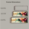 Elegáns dekoratív keretes MDF festmény, 40 x 120 x 3,5 cm | 100% MDF és fenyőfa keret | UV-nyomtatott művészet a modern lakberendezéshez