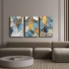 Elegáns dekoratív vászonfestő készlet (3 db), 100% vászon és fenyőfa keret, mindegyik 45 x 70 cm | Teljes méret: 145 x 70 cm | Tökéletes otthoni dekorációhoz