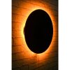 Elegáns sárga dekoratív LED világítás, 45 cm átmérő, 350 lumen, 60 LED/m, fekete MDF alap, 50 000 órás élettartam, tökéletes otthoni dekorációhoz és hangulathoz