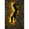 Elegáns sárga dekoratív LED világítás, 60 x 30 cm | Fekete MDF talp (2,7 mm), 60 LED/m, 375 cm vezeték | Tökéletes otthoni dekorációhoz és hangulathoz