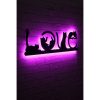 Elegáns rózsaszín dekoratív LED világítás, 70 x 22 cm | Fekete MDF talp, 60 LED/m, 375cm kábel, 12V 1A adapter | Tökéletes modern lakberendezéshez és hangulathoz