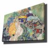 Lenyűgöző dekoratív vászonfestmény Gustav Klimttől, 70 x 100 cm | 100% vászon, 100% fa keret (2,8 cm) | Tökéletes óvoda és bababölcső dekorációjához