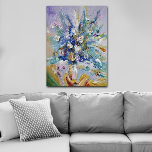 Lenyűgöző dekoratív vászonfestmény, 70 x 100 cm | 100% vászon, 100% fa keret (3 cm vastag) | Tökéletes a lakberendezés és a művészet szerelmeseinek