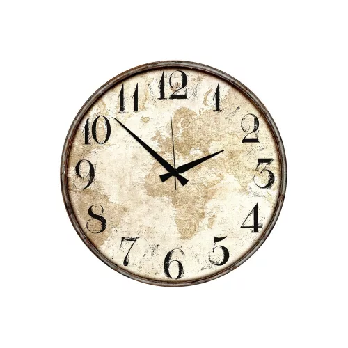 Elegant decorativ MDF ceas, 50 x 50 cm | 100% MDF, 5 mm grosime | stilat tablou de perete pentru locuință și de birou pentru decor, orice în cameră perfect