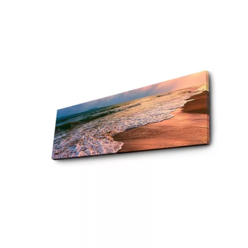 Lenyűgöző LED megvilágított vászonfestmény, 30 x 90 cm, 100% Velúr vászon, Fakeret (3 cm) | Akkumulátoros, be/ki kapcsoló | Tökéletes otthoni dekorációhoz