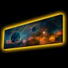 Dekoratív LED-es világítóvászon festmény, 30 x 90 cm, 100% poliészter vászon, fa keret (3,5-4 cm), elemes be-/kikapcsolóval, tökéletes otthoni dekorációhoz