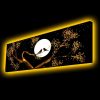 Dekoratív LED-es világítóvászon festmény, 30 x 90 cm, 100% poliészter vászon, fa keret (3,5-4 cm), elemes be-/kikapcsolóval, tökéletes otthoni dekorációhoz