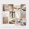 12 db dekoratív MDF festmény készlet, egyenként 20 x 15 cm | 100% MDF, 3 mm vastag | Tökéletes otthoni dekorációhoz, művészeti bemutatókhoz és kreatív terekhez