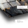 Elegáns dekoratív edzett üvegfestmény, 50 x 70 cm | 100% edzett üveg, 4 mm vastag | Tökéletes lakberendezéshez és modern esztétikához