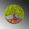 Kézzel készített dekoratív falkiegészítő, zöld, 44 x 1 x 44 cm | 100% MDF/MOSS, 6 mm Vastagság | Egyedi színváltozatok a stílusos lakberendezéshez