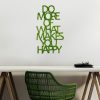 Kézzel készített dekoratív fém falkiegészítő, zöld, 41 x 70 cm | 100% MDF/MOSS, 6 mm vastag | Egyedi dizájn, tökéletes otthoni dekorációhoz és kiemelő falakhoz