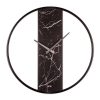 Elegáns fekete dekoratív fém falióra, 62 x 62 cm | 95% acél, 5% MDF | Silent Sweep Movement | Tökéletes a modern lakberendezéshez