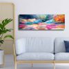Lenyűgöző dekoratív vászonfestmény, 30 x 90 cm | 100% vászon (2,8 mm) és 100% fenyőfa keret (22 mm) | Tökéletes a lakberendezés és a művészet szerelmeseinek