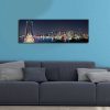 Dekoratív LED-es világítóvászon festmény, 30 x 90 cm, 100% velúr vászon, fa keret (3 cm), elemes, be-/kikapcsolóval, tökéletes otthoni dekorációhoz