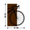 Elegáns dekoratív fa falkiegészítő, 45 x 58 cm | 50% fa (3 cm vastag) és 50% fém | Dió és fekete kivitel, egyedi textúra-variációk