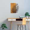 Kézzel festett dekoratív fa falkiegészítő, 58 x 50 x 3 cm | 100% fa (3 cm) és fém (1,5 mm) | Egyedi színváltozatok a stílusos lakberendezéshez