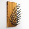 Kézzel festett dekoratív fa falkiegészítő, 58 x 50 x 3 cm | 100% fa (3 cm) és fém (1,5 mm) | Egyedi színváltozatok a stílusos lakberendezéshez
