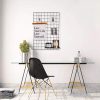 Stílusos fekete dekoratív fém falkiegészítő, 50 x 70 x 3 cm | 100% fém 10 apró retesszel | Tökéletes modern lakberendezéshez és egyedi kijelzőkhöz