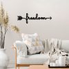Stílusos fekete dekoratív fém falkiegészítő, 62 x 19 cm | 100% fém, 1,5 mm vastagság | Könnyű és modern design lakberendezéshez
